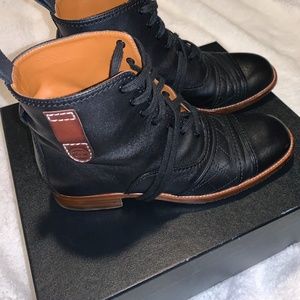 CHANEL Lace Up Black